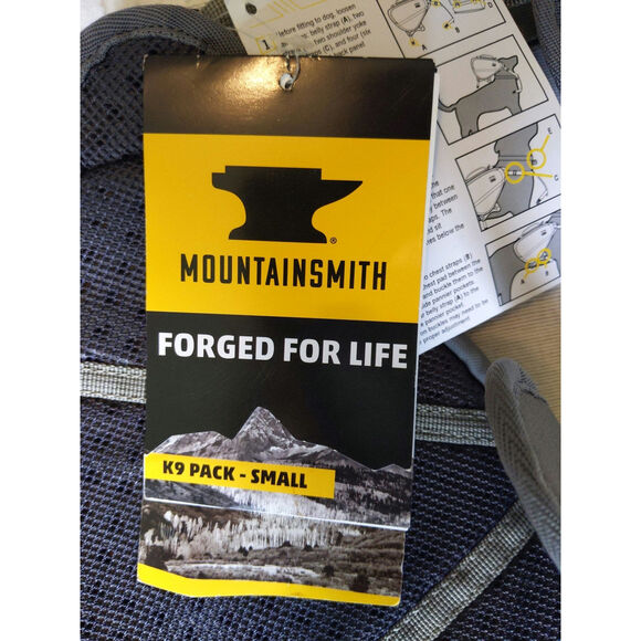 NEW Mountainsmith K9 Pack Small Dog Hiking Backpack Saddlebag Gray Orange NWT - Picture 10 of 10